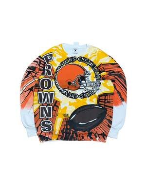 Vintage 1994 Cleveland Browns Rare AOP Sweater